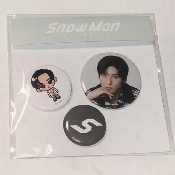 Snow Man 한국 POPUP 캔뱃지