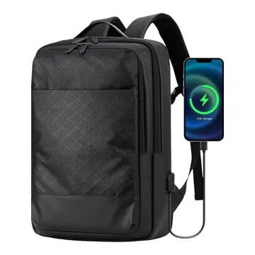 최종 가격 비즈니스 백팩 블랙 남성용 다기능 대용량 심플 발수 가공