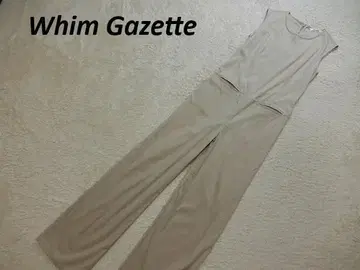 윔 가젯 스트레치 점프 수트 올인원 베이지 F