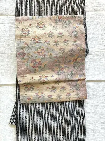 순수 실크 지 나고야 오비(약 24cm)