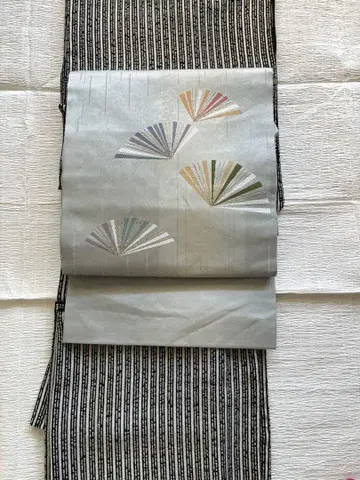 순수 실크, 새상품급 오비(약 27.3cm) 나고야 오비