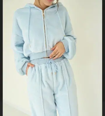 스나이델 홈 플리스 보아 후드티 셋업