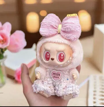 핑크 17cm LABUBU 라브부 옷 갈아입기 2세트