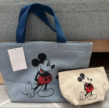 디즈니랜드 구매 미키 토트백 파우치 테마파크