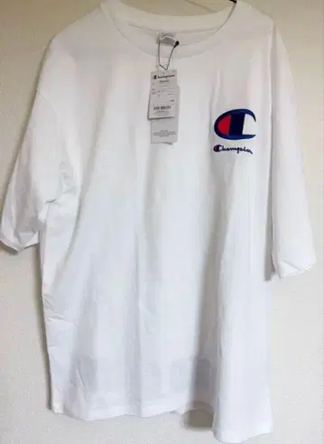 로데오 크라운 x Champion 화이트 T셔츠 택 포함