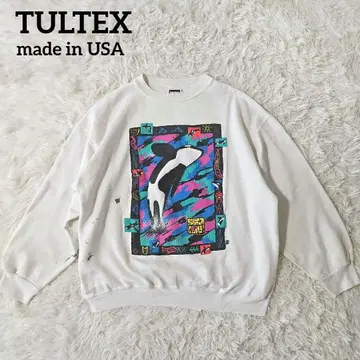 TULTEX 미국제 맨투맨 XL 빈티지 범고래 애니멀