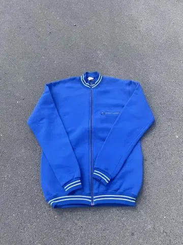 80s 트랙 자켓 made in England 파랑
