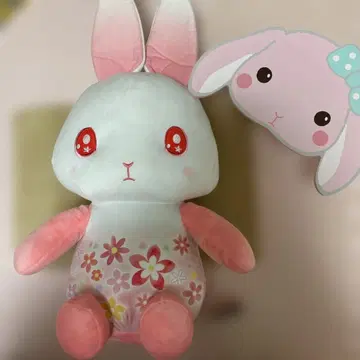 꿈토끼 플라워 봉제 인형 55cm 포테토끼 미니 테이블