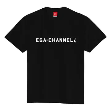 EGA-CHANNEL 로고 T셔츠 블랙 L