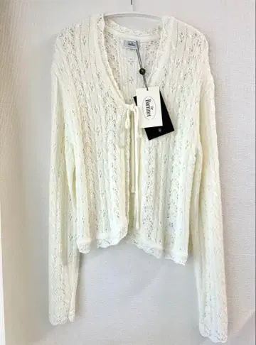 새상품 The Barnnet 바넷 크로셰 니트 가디건