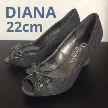 DIANA 다이애나 오픈토 펌프스 리본 웨지솔 오피스