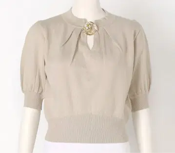 비즈 브로치 니트탑 LILY BROWN
