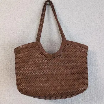 가죽 메쉬백 카멜 토트백 dragon 풍 SAC