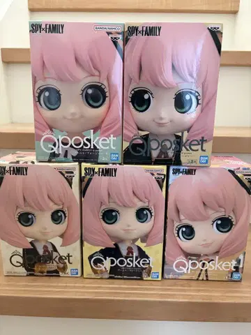 SPY x FAMILY 아냐 Qposket 피규어 5체 세트