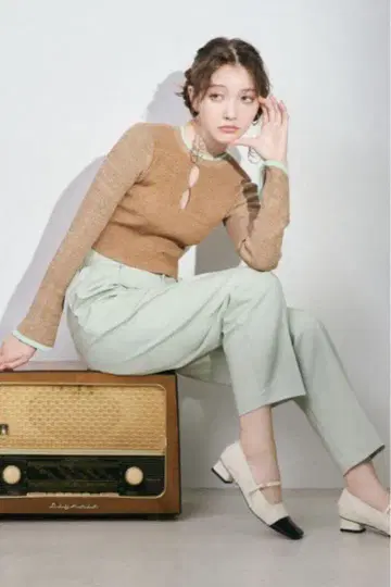 LILY BROWN 카비 테이퍼드 팬츠