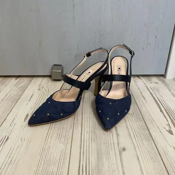 네이비 스틸레토 펌프스 23cm
