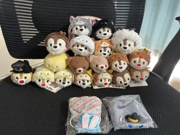 택 포함 새상품 디즈니 칩과 데일 썸썸 봉제 인형