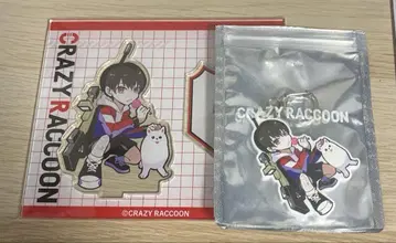 [ Crazy raccoon ] CR 스토어 아크릴 스탠드 키체인 shu