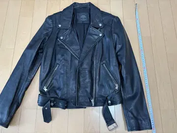 ZARA 자라 천연 가죽 가죽 자켓 여성용