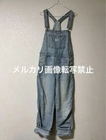 리바이스 여성용 데미지 가공 데님 오버롤 살로펫