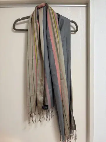 폴스미스 100% 실크 스톨 스카프 대형