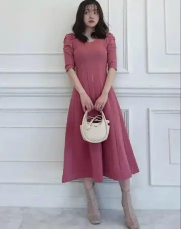 ROYALPARTY A라인 원피스 핑크