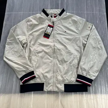 미사용품 타미힐피거 남성용 봄버 자켓 화이트 코스트코