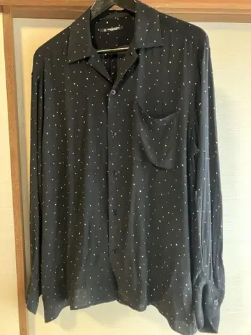 MAATEE&SONS 25AW 레이온 오픈 카라 셔츠 도트 사이즈 1