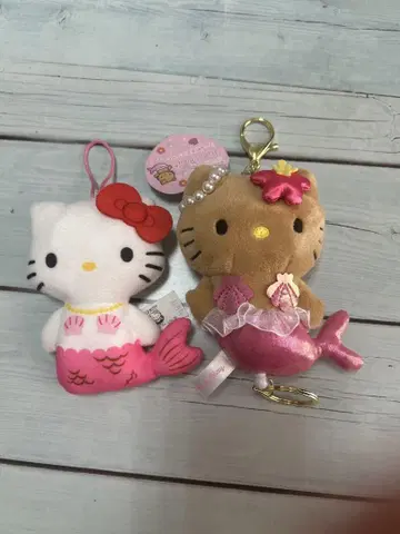 일광화상 키티 인어 낚시릴 달린 마스코트 Hello kitty 키링