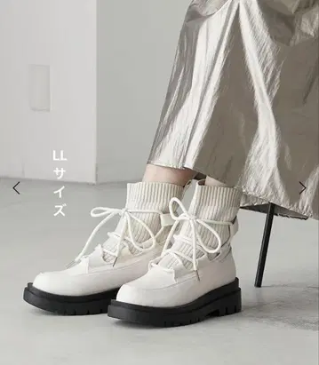 forksy. 탱크 밑창 레이스업 삭스 부츠