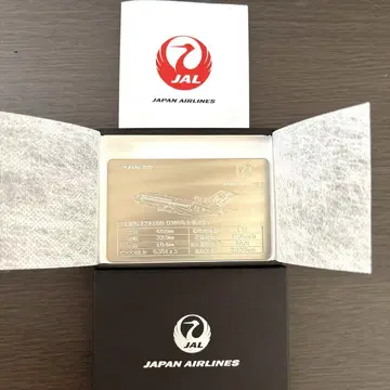 초 레어! 한정판 JAL 플릿 기념 티타늄 플레이트 보잉 727-100