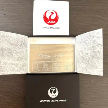 초 레어! 한정판 JAL 플릿 기념 티타늄 플레이트 보잉 727-100