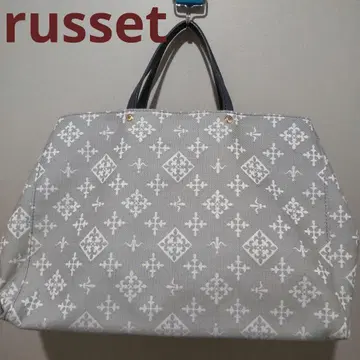 russet 토트백 캔버스 라이트 그레이