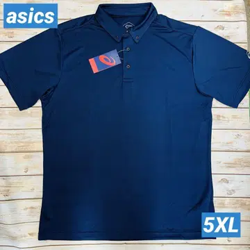 아식스 버튼 다운 피케 셔츠 네이비 5XL 새상품