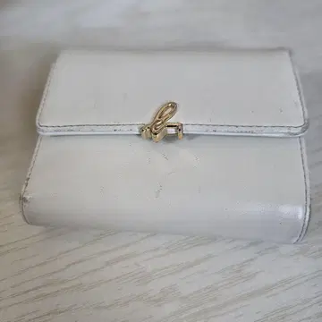 agnes b. 3단 폴더형 지갑 화이트