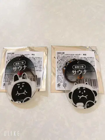 저온 화상 랜덤 아크릴 키링 2개