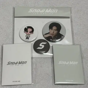 SnowMan 팝업 카드팩 A B 캔뱃지 메구로 렌 한국