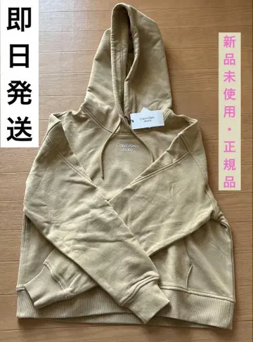 [ 미사용 새상품 정품 ] Calvin Klein 여성용 후드티 모카