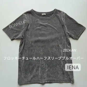 IENA 플로키 튤 하프 슬리브 풀오버