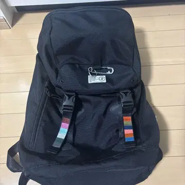 블랙 백팩 메쉬 백 패널