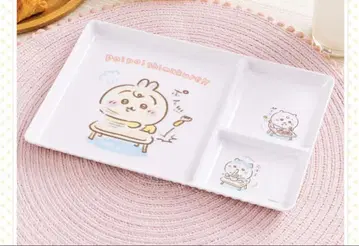 치이카와(먼작귀) baby 칸막이 포함 멜라민 플레이트