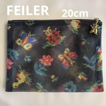 FEILER 페이러 하이디 메쉬 파우치 네이비 20cm