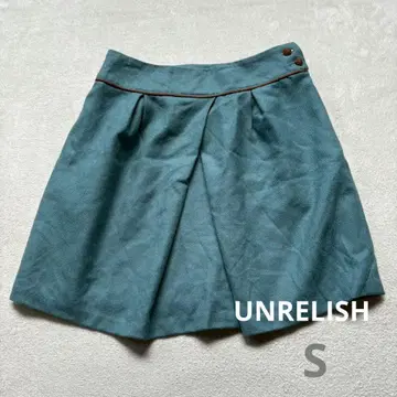 UNRELISH 플레어 스커트 36 청록색
