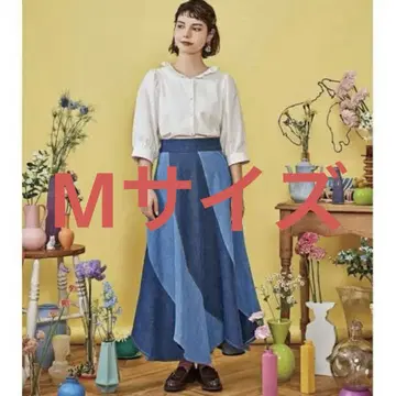 poppy 아사기니요 마가렛 데님 스커트