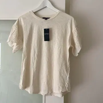 새상품 polo 랄프 로렌 아이보리 T셔츠