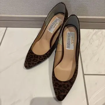 레오파드 무늬 하이힐 36 파르팔레