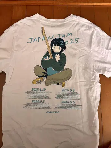 JAPAN JAM 2025 반팔T셔츠 L 사이즈