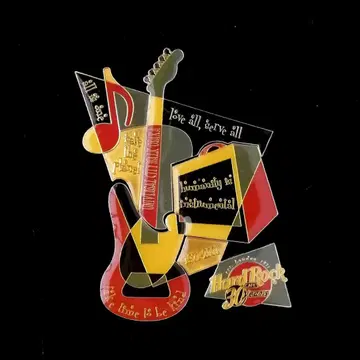 하드 록 카페 30주년 기념 핀 배지 5점 세트 ( U.C. 오사카 )