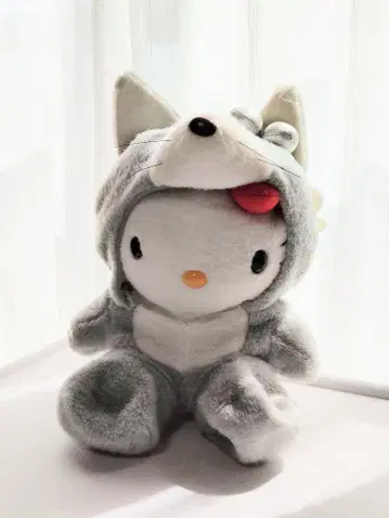 헬로키티 은여우 코스튬 봉제 인형