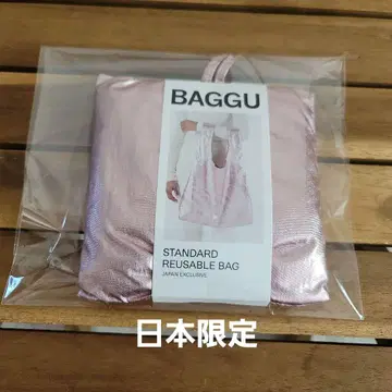 [ 일본 한정판 ] STANDARD BAGGU 에코백 메탈릭 핑크